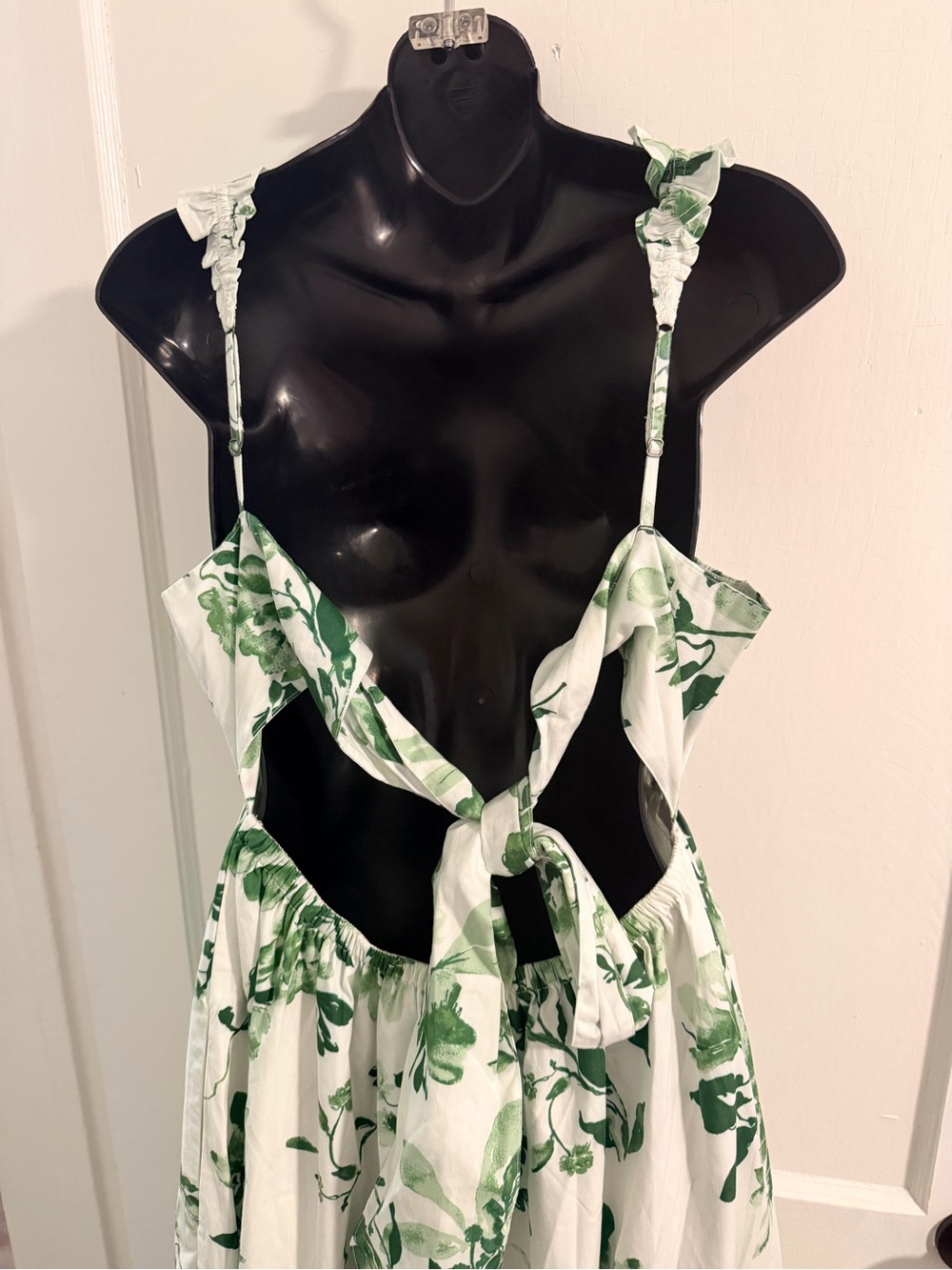 NWT Abercrombie & Fitch Maxi Dress with Green Floral Print - Picture 7 of 9